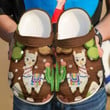 Llama Cookie Rubber Crocs Clog Shoes Comfy Footwear