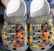 May Girl A Child Of God Birth Month Gift Back Girl Rubber Crocs Clog Shoes Comfy Footwear