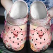 Pig Pink Cute Smile Face Comfortable For Mens And Womens Classic Water Rubber Crocs Clog Shoes Comfy Footwear