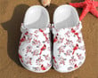 Cardinal Birds Pattern Rubber Crocs Clog Shoes Comfy Footwear