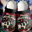 French Bull Dog Merry Woofmas Fashion Style 2 Gift For Lover Rubber Crocs Clog Shoes Comfy Footwear