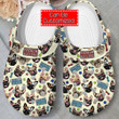Animal Print Crocs - French Bulldog Pattern Clog Shoes For Men And Women