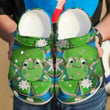 Frog Cookies Lotus 102 Gift For Lover Rubber Crocs Clog Shoes Comfy Footwear