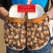 Dog Crocs - Personalized Pomeranian Pattern Clog Shoes For Men And Women