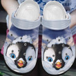 I Love Penguin Style Gift For Lover Rubber Crocs Clog Shoes Comfy Footwear