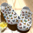 Cartoon Butterflies Croc Shoes - Butterfly Crocbland Clog Birthday Gifts For Daughter Niece