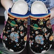 Planet Space Galaxy Camping Gift Rubber Crocs Clog Shoes Comfy Footwear
