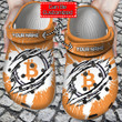 Crypto Crocs - Personalized Wbtc Coin Ripped Through Clog Shoes For Men And Women
