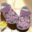 Funny Basset Hound Pink Gift For Lover Rubber Crocs Clog Shoes Comfy Footwear