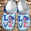 American Love Nurse Shoes 4Th Of July - Custom Shoe Gift For Men Women Nurse