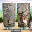 Personalized Deer Couple Puzzles Stainless Steel Tumbler, Personalized Tumblers, Tumbler Cups, Custom Tumblers