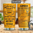 Air Force Veteran Facts Personalized Stainless Steel Tumbler, Personalized Tumblers, Tumbler Cups, Custom Tumblers
