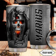Skull Kd4 Personalized Stainless Steel Tumbler, Personalized Tumblers, Tumbler Cups, Custom Tumblers