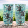 Ceramic Style Baby Turtle Personalized Kd2 Stainless Steel Tumbler, Personalized Tumblers, Tumbler Cups, Custom Tumblers