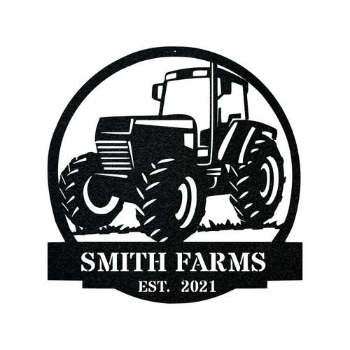Farm Tractor Monogram