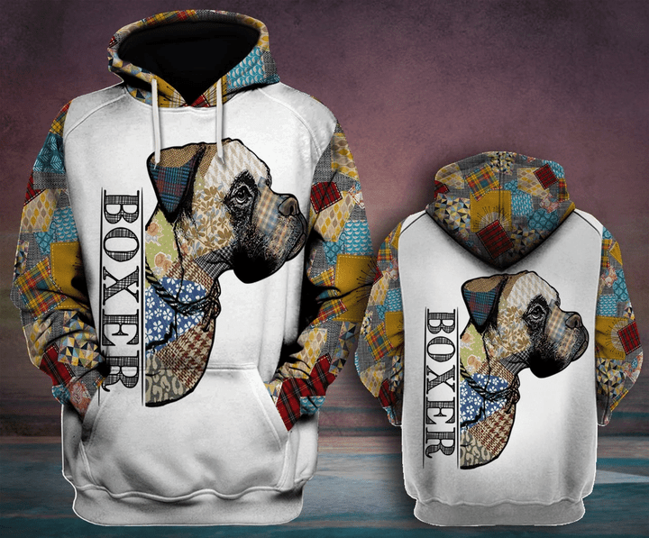 Boxer Zip Hoodie Crewneck Sweatshirt T-Shirt 3D All Over Print For Men And Women