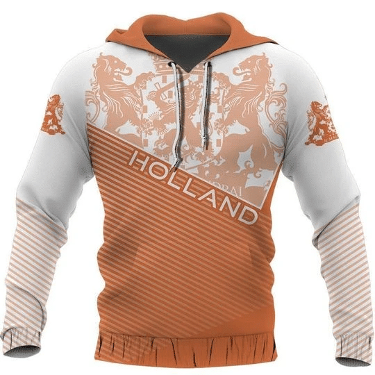 Holland Sport Map Orange Unique Zip Hoodie Crewneck Sweatshirt T-Shirt 3D All Over Print For Men And Women