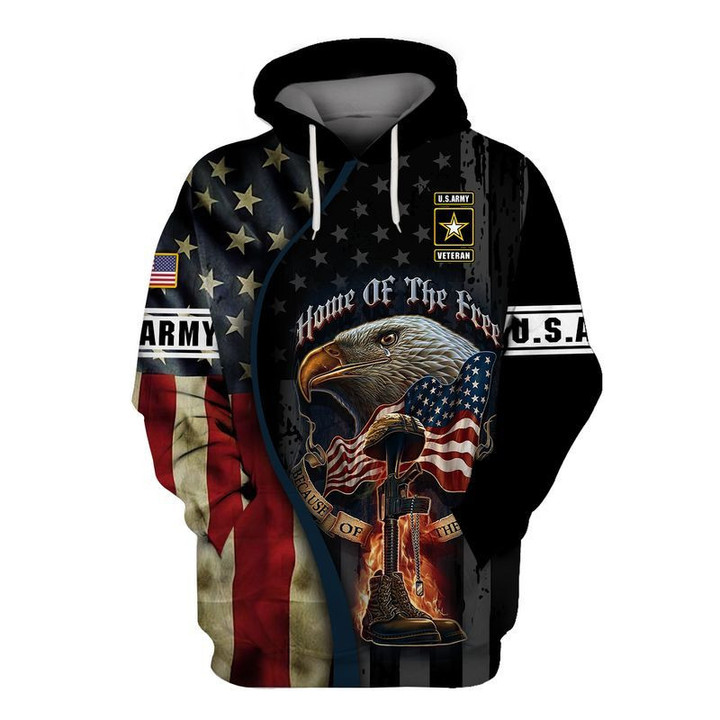 Home Of The Free Zip Hoodie Crewneck Sweatshirt T-Shirt 3D All Over Print For Men And Women
