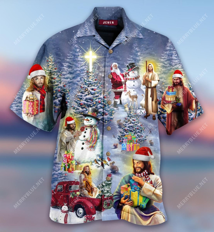 All I Want For Christmas Is Jesus Aloha Hawaiian Shirt Colorful Short Sleeve Summer Beach Casual Shirt For Men And Women