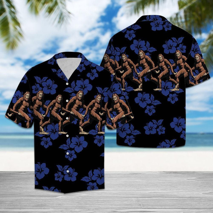Awesome Big Foot Aloha Hawaiian Shirt Colorful Short Sleeve Summer Beach Casual Shirt For Men And Women