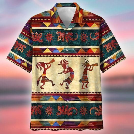 Ancient Humanoid Aloha Hawaiian Shirt Colorful Short Sleeve Summer Beach Casual Shirt For Men And Women