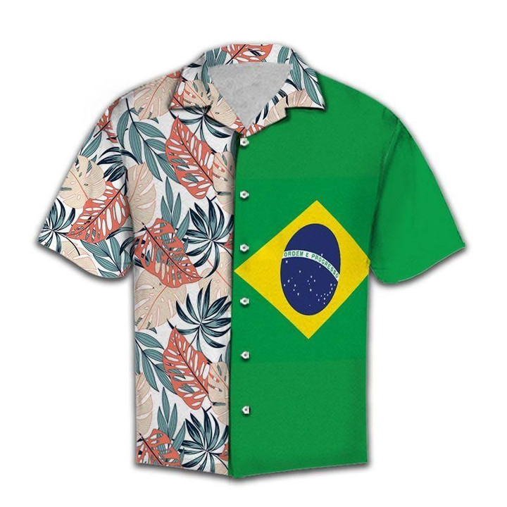 Brazil Lover Aloha Hawaiian Shirt Colorful Short Sleeve Summer Beach Casual Shirt For Men And Women