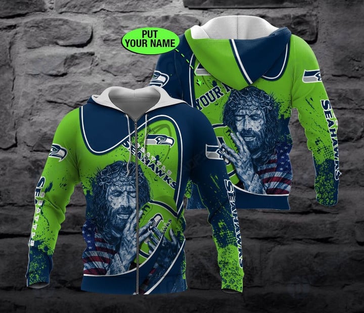 Personalized Seattle Seahawks Nfl Custom 3d All Over Print Hoodie
