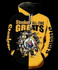 Pittsburgh Steelers All Time 3D All Over Print Hoodie, Zip-up Hoodie