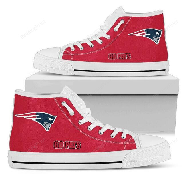 New England Patriots NFL Football High Top Shoes