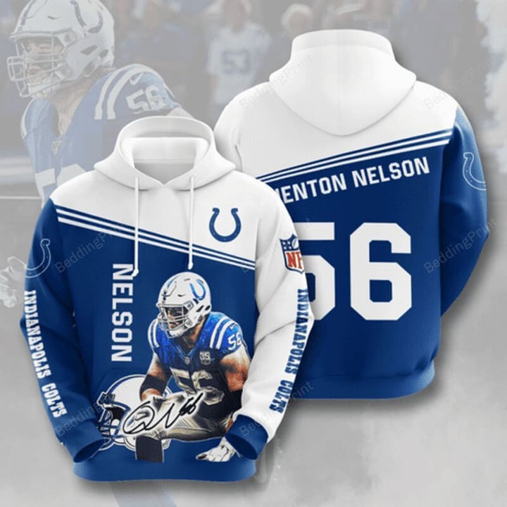 Indianapolis Colts 56 3D All Over Print Hoodie, Zip-up Hoodie