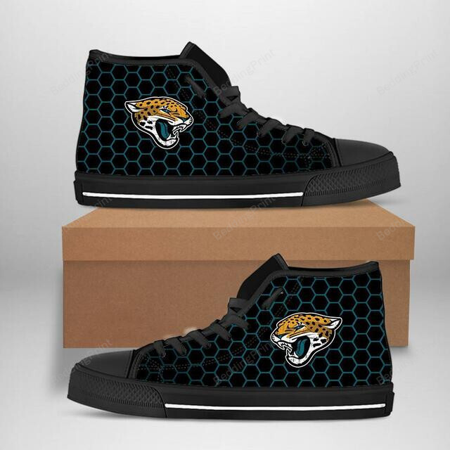 Jacksonville Jaguars Nfl Football High Top Shoes