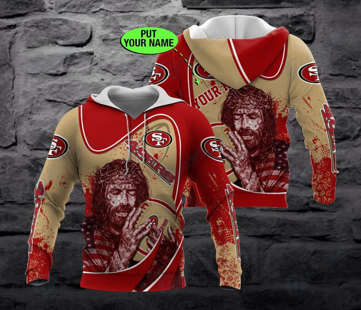 Personalized Custom Name San Francisco 49ers-NFL 3D All Over Print Hoodie, Zip-up Hoodie