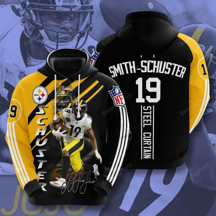 Sports American Football Nfl Pittsburgh Steelers Juju Smithschuster 3D All Over Print Hoodie, Zip-up Hoodie