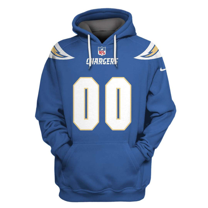 Personalized Los Angeles Chargers American Football Team NFL 3D All Over Print Hoodie, Zip-up Hoodie