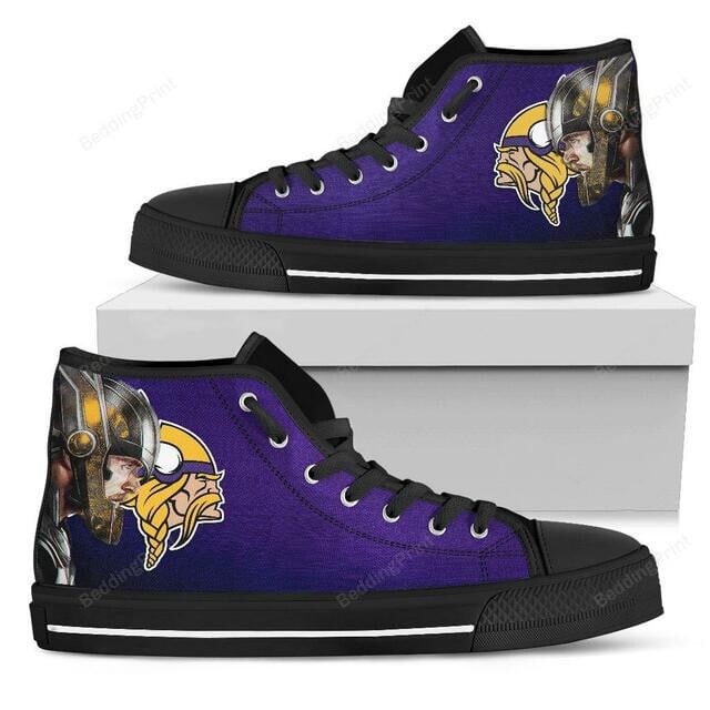 Minnesota Vikings High Top Shoes