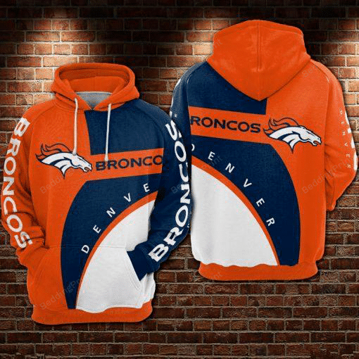 Denver Broncos 3D All Over Print Hoodie, Zip-up Hoodie