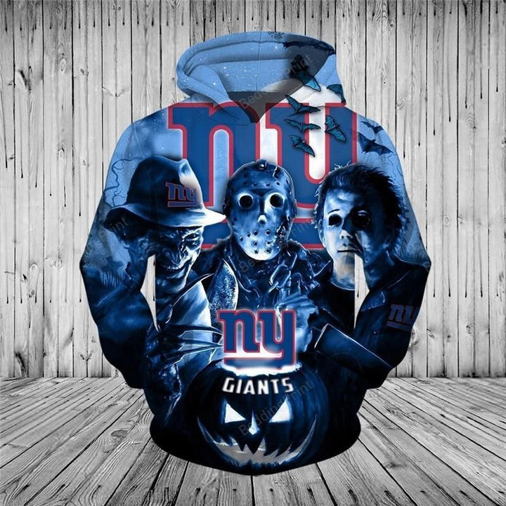 New York Giants 3D All Over Print Hoodie, Zip-up Hoodie