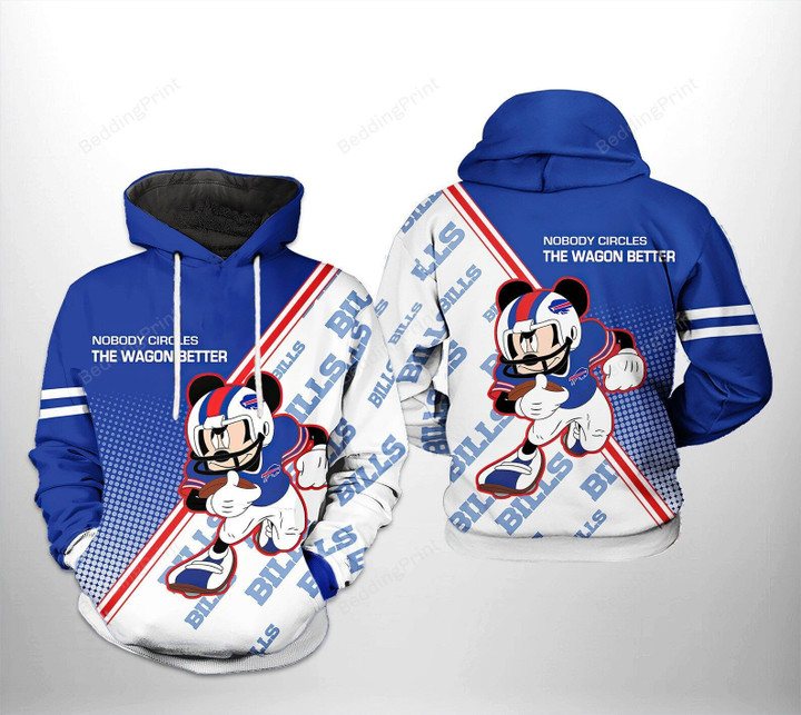 Buffalo Bills Nobody Circles The Wagons Better 3D All Over Print Hoodie, Zip-up Hoodie