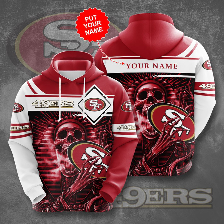 Personalized San Francisco 49ers Football Team NFL Custom Name 3D All Over Print Hoodie