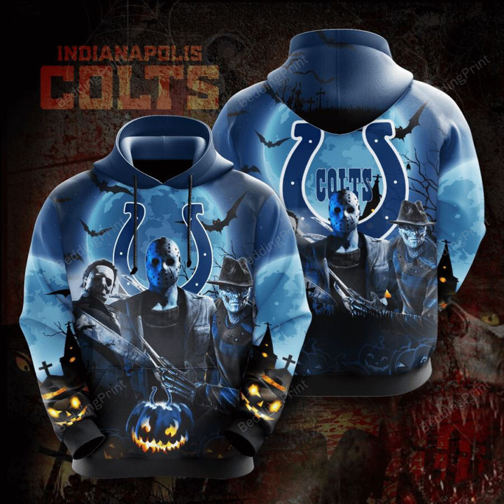 Indianapolis Colts 3d All Over Print Hoodie, Zip-Up Hoodie