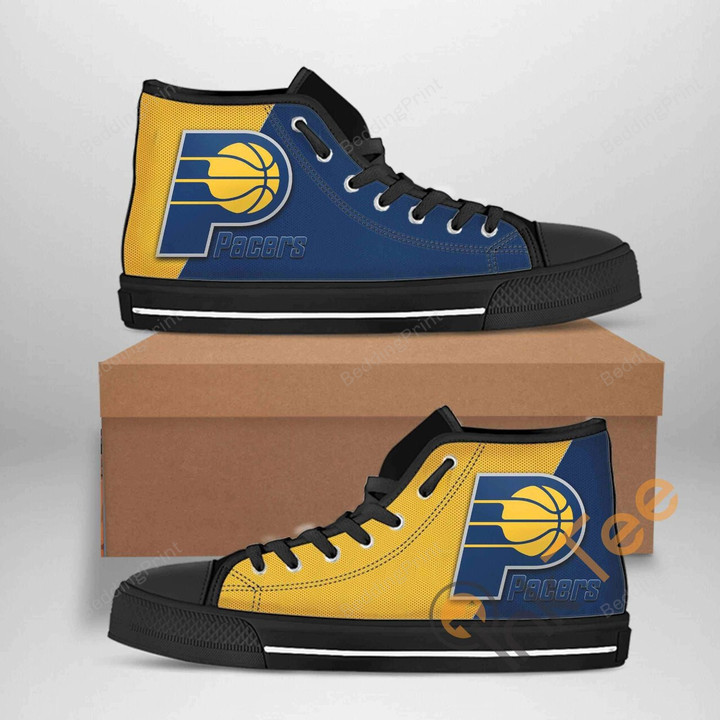 Indiana Pacers Nba Basketball High Top Shoes