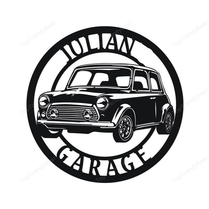 Rover Mini Cooper 35 Metal Sign, Garage Sign, Car Sign