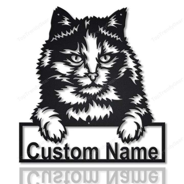 Personalized Tortoiseshell Cat Metal Sign Art Custom Tortoiseshell Cat Metal Sign Animal Gift Pets Gift Birthday Gift