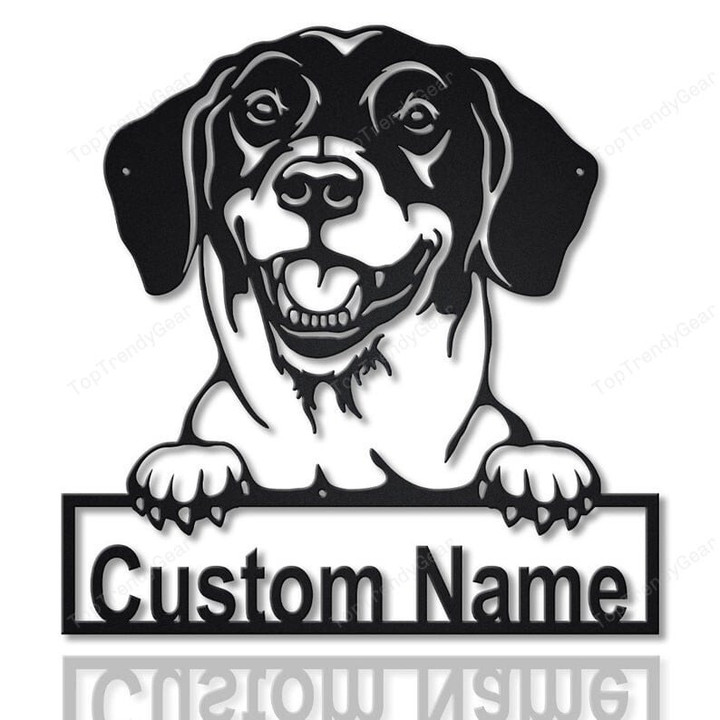Personalized Danish Dachsbracke Dog Metal Sign Art Custom Danish Dachsbracke Dog Metal Sign Animal Funny Father's Day Gift Pet Gift