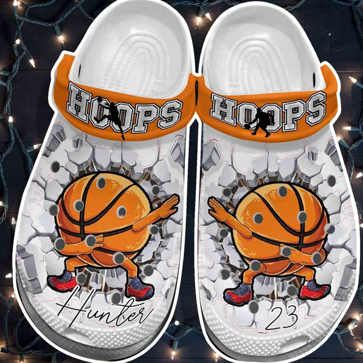 Hoops Basketball Ball Croc Shoes - Basketball Clog Shoes For Men Women