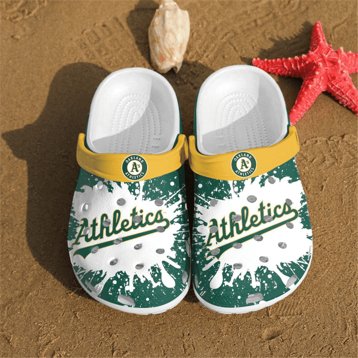 Oakland Athletics Mlb Gift For Fan Rubber Crocs Clog Shoescrocband Clogs Comfy