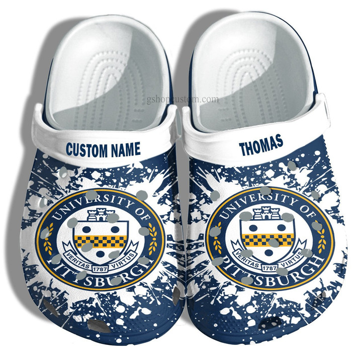 University Of Pittsburgh Graduation Gifts Croc Shoes Customize- Admission Gift Crocs Shoes