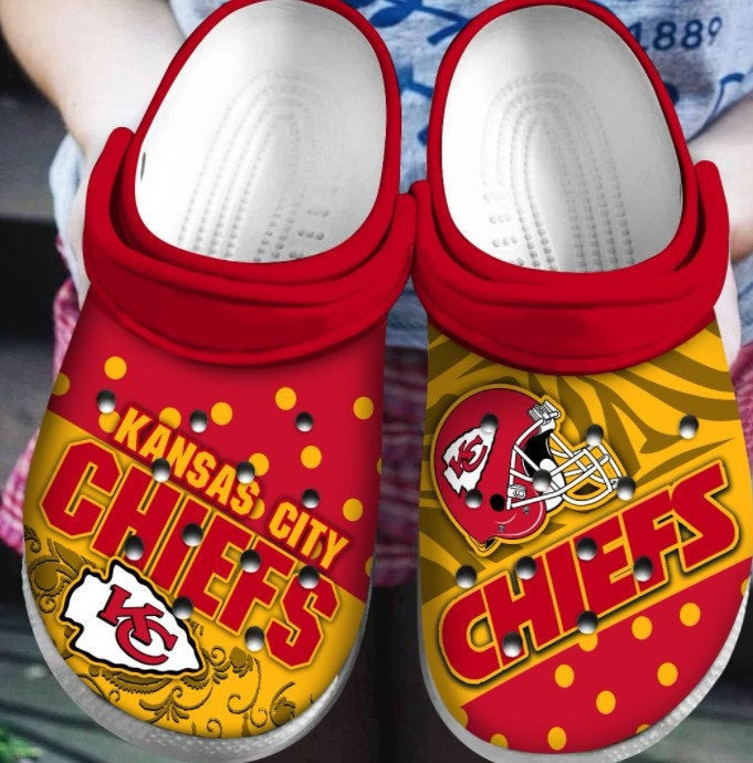 Kansas City Chiefs Crocband Nfl Clog Shoes