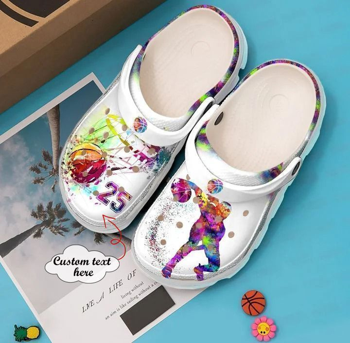 Basketball Personalized Colourful Crocs Classic Clogs Shoes