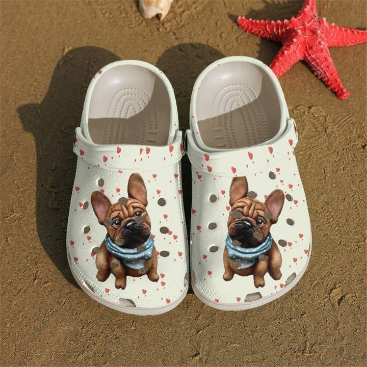 Frenchie Lovely Crocs Clog Shoes